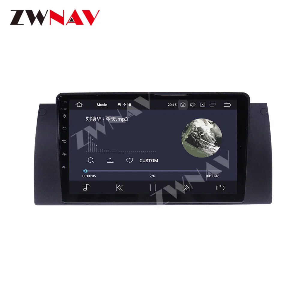 360 Fotoaparat 9 Inch Android 10 Avto Multimedijski predvajalnik Za BMW X5 E39/E53 1999 2000 2001-2005 radio audio stereo GPS navi vodja enote