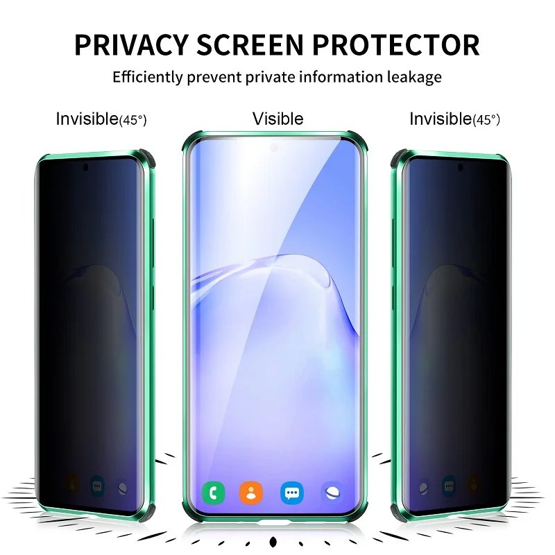 360 Full Zaslon Zaščitna Matal Primeru Telefon Za Galaxy S20 FE Opomba 20 Plus Ultra Magnetni Tmepered Stekla Nazaj Kritje