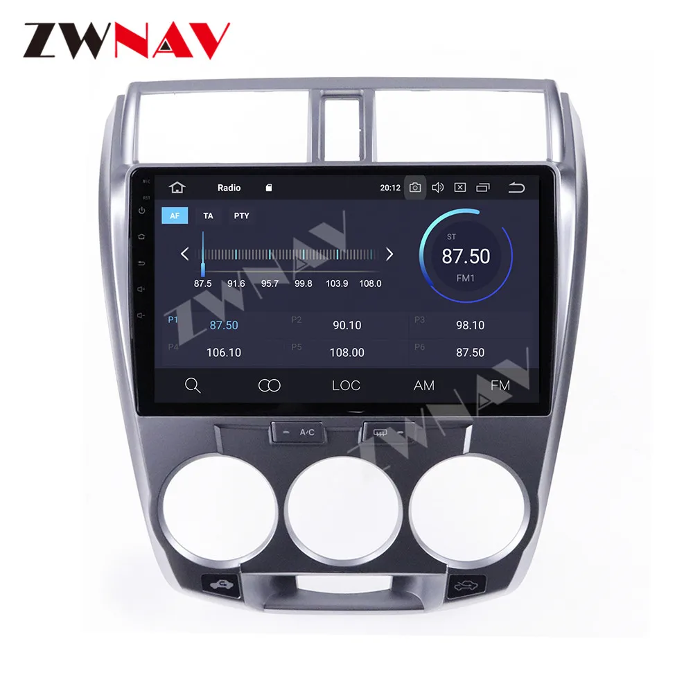 360 Kamere Android 10 sistem Multimedijski Predvajalnik Za Honda Mesto 2008 2009 - 2013 GPS Navi Radio Stereo IPS, Zaslon na Dotik, Vodja Enote