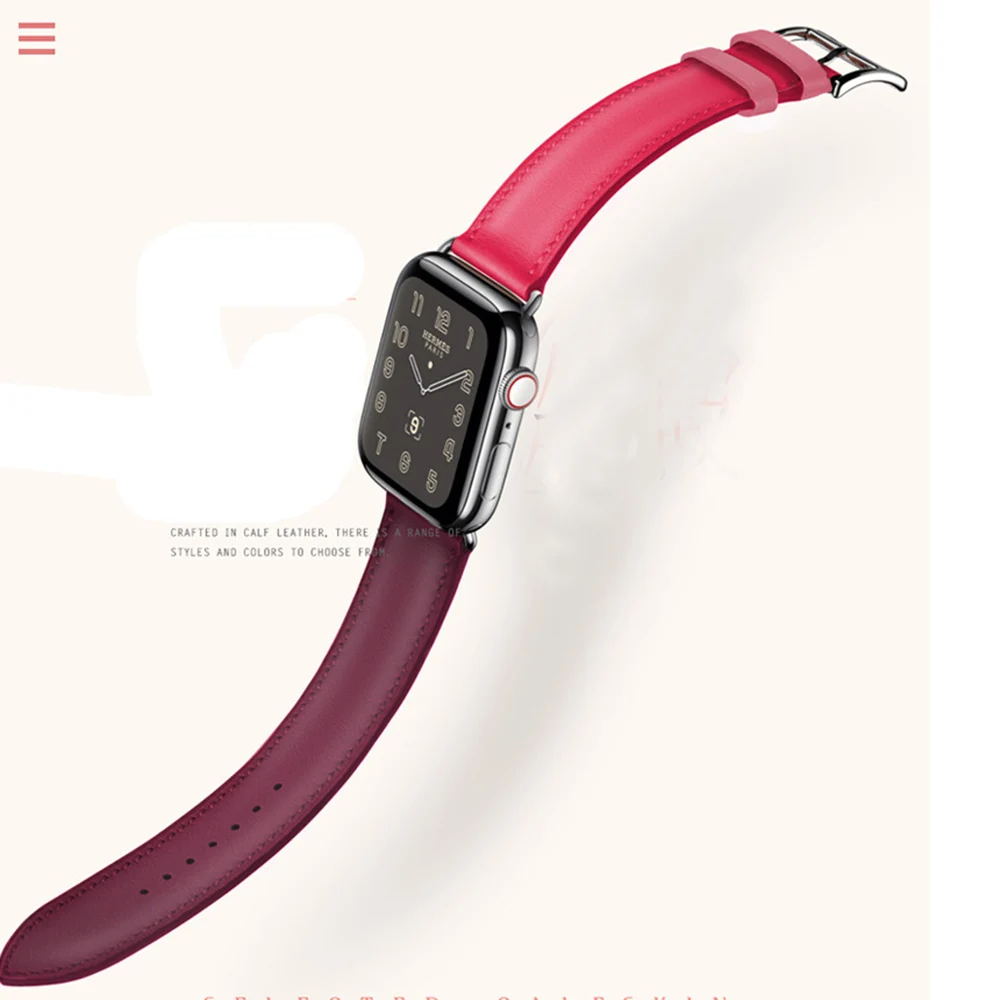 38 mm 40 mm Pravega Usnja Band za Apple Gledati Serije 5 4 3 2 1 Visoke Kakovosti Luksuzni Usnjeni Trak Pasu Žensk Watchband