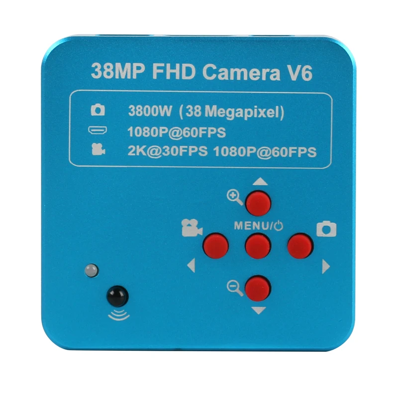 38MP 1080P 60FPS 2K HDMI USB Industrijske Elektronski Digitalni Video Kamera Mikroskop TF Video Snemalnik+180X 300X 100X C Nastavek Objektiva