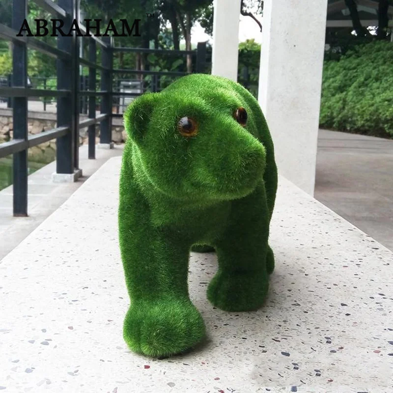 39 cm Velike Zelene Nosi Umetno Moss Zgrinjati Živali Ponaredek Živali Pravi Dotik Obrti Družini Stranka In Notranjo Dekoracijo