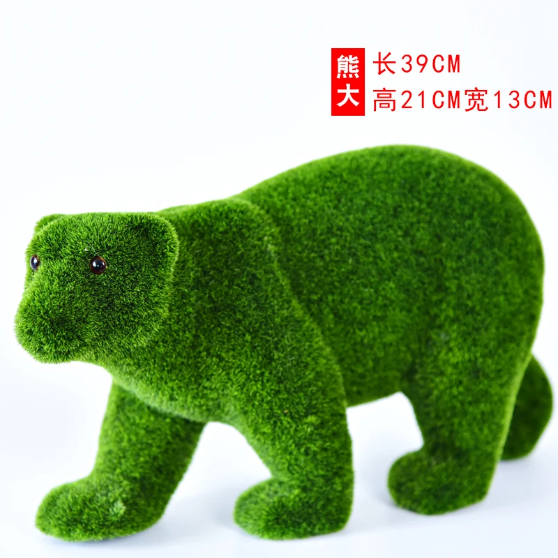 39 cm Velike Zelene Nosi Umetno Moss Zgrinjati Živali Ponaredek Živali Pravi Dotik Obrti Družini Stranka In Notranjo Dekoracijo