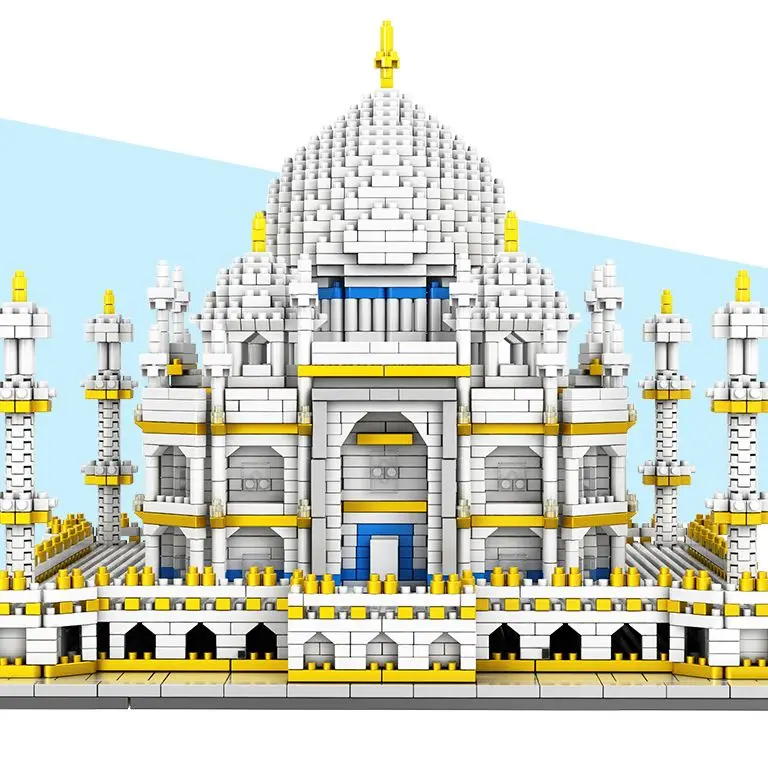 3950Pcs Igrače za Otroke Ustvarjalca Mini Bloki Svetovno Znane Arhitekture Taj Mahal 3D Model Zgradbe Izobraževalne Opeke Darila
