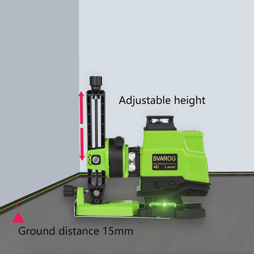 3D 4D zeleni laser ravni 12 16 linij 360 Navpične In Vodoravne Črte Self-izravnavanje Križ Skladu z daljinskim upravljalnikom/2 v 1bracket
