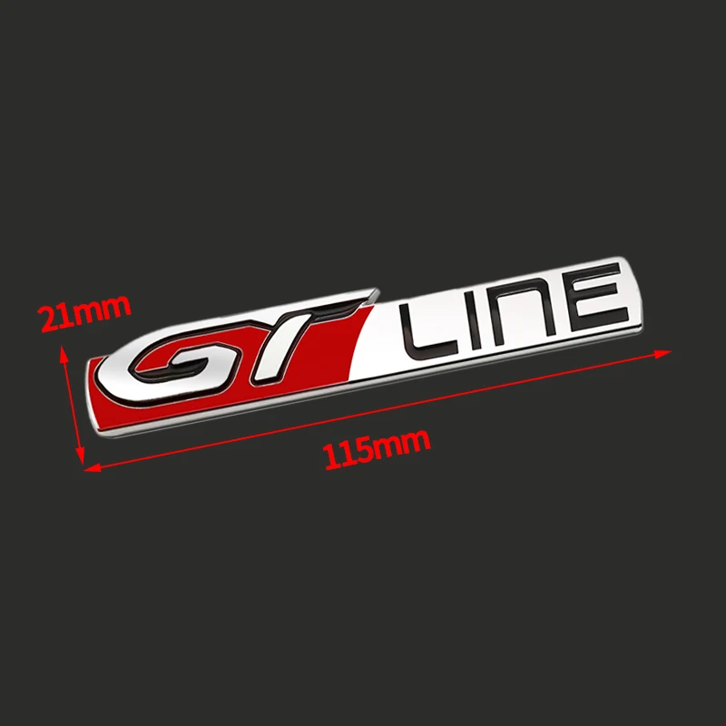3D kovinski GT Line Emblem Nalepke Zadaj Prtljažnik Nalepke Za Nadaljuje GT LINE Peugeot 206 207 208 308 408 508 5008 3008 106 Nalepka
