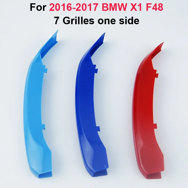 3D M Styling Sprednja Maska Trim motorsport Trakovi žar Kritje uspešnosti Nalepke za 2016-2017 BMW X1 F48 7 Barvah