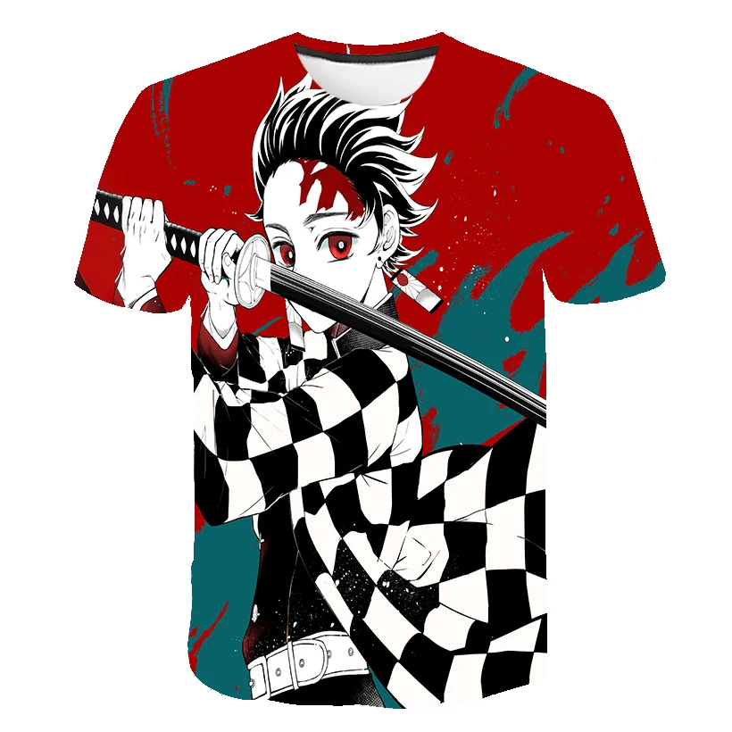 3D otroška fantje T Shirt dekle Demon Slayer otrok Japonske Anime Harajuku Duha Rezilo Grafični Top smešno T-shirt fantje oblačila, Ulične