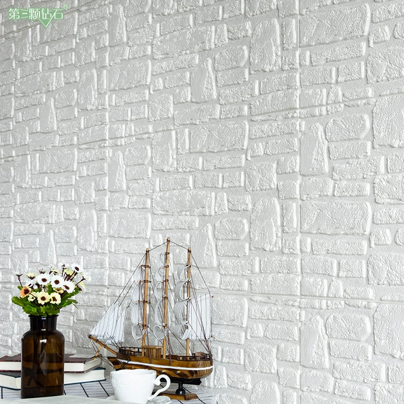 3D pene stenske nalepke doma dekor opeke ozadje jedilnico TV ozadju stene dekor samolepilni vodoodporno moistureproof