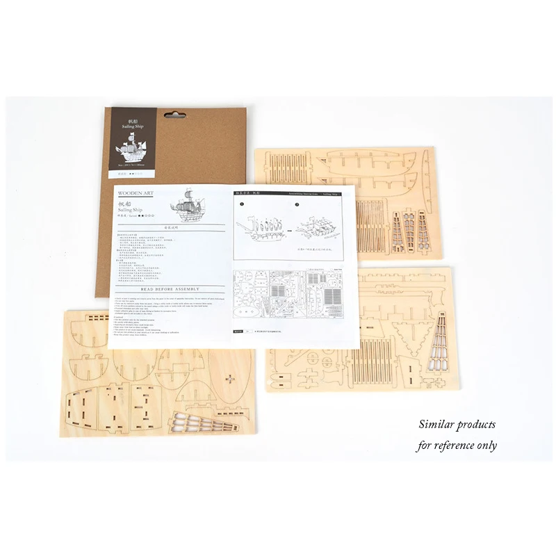 3d Puzzle Kit Model Stavbe Lesene Konstruktor DIY Ročno izdelan Mehanski Za Otroke, Odrasle Igre Sestavljanje Puzzle Les Igrače