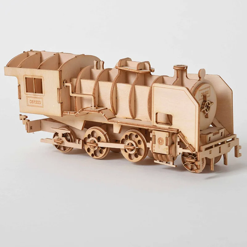 3d Puzzle Kit Model Stavbe Lesene Konstruktor DIY Ročno izdelan Mehanski Za Otroke, Odrasle Igre Sestavljanje Puzzle Les Igrače