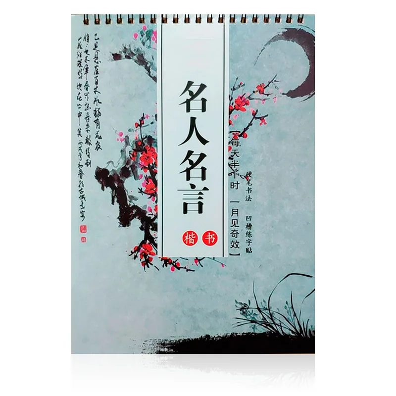 3D Redna Script Kitajski Knjigi Znakov za Večkratno uporabo Šablon Kaligrafija Pisanja Izbrisljivi pero Naučijo hanzi Odraslih Umetnost pisanja Knjige
