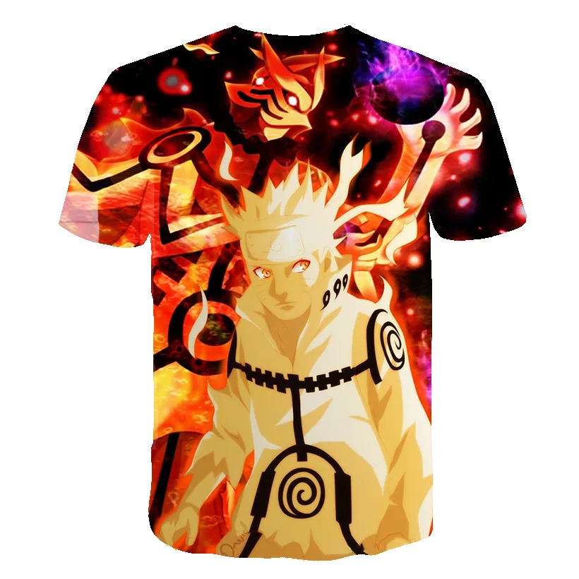 3D Tiskanje Kul Naruto Tiskanje, Vzorec T-shirt Moški Ženske Eleganten Casual Vrhovi Moda Poletje Novo Kratek Rokav Vrhovi T-shirt