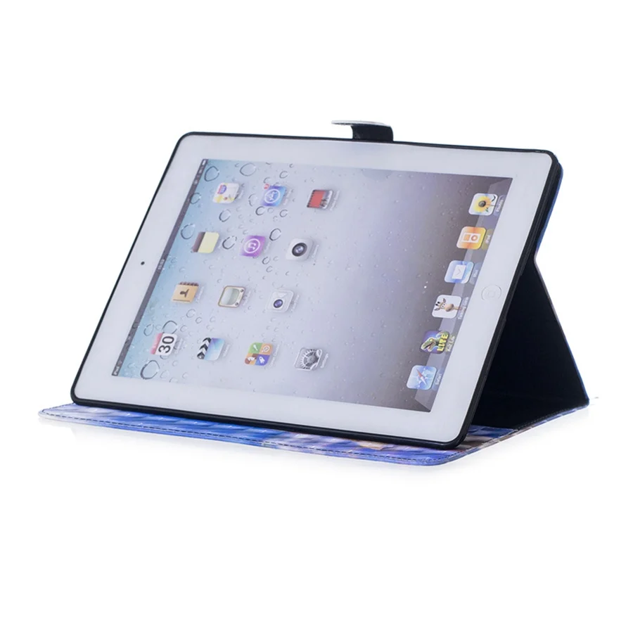 3D Tiskanje PU Usnjena torbica Za iPad 2 3 4 model A1460 A1459 A1458 A1414 A1430 A1403 A1397 A1396 A1395 Smart Cover tablični primeru