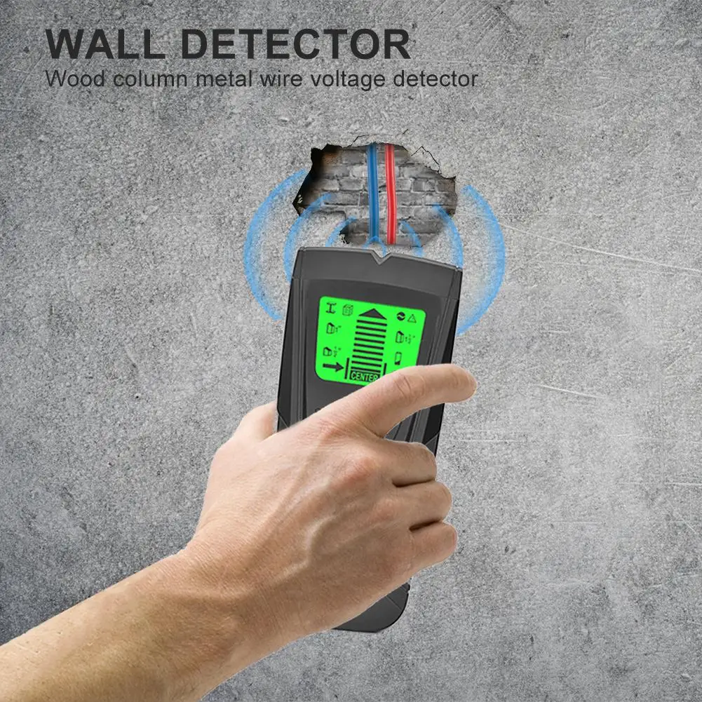 3in1 Detektor Kovin Finder Digitalni Ročni Zaslon Lcd na Steno Klinov Center Optičnega Lesa, Kovine AC Živo Žice Kabel Opozorilni Detektor