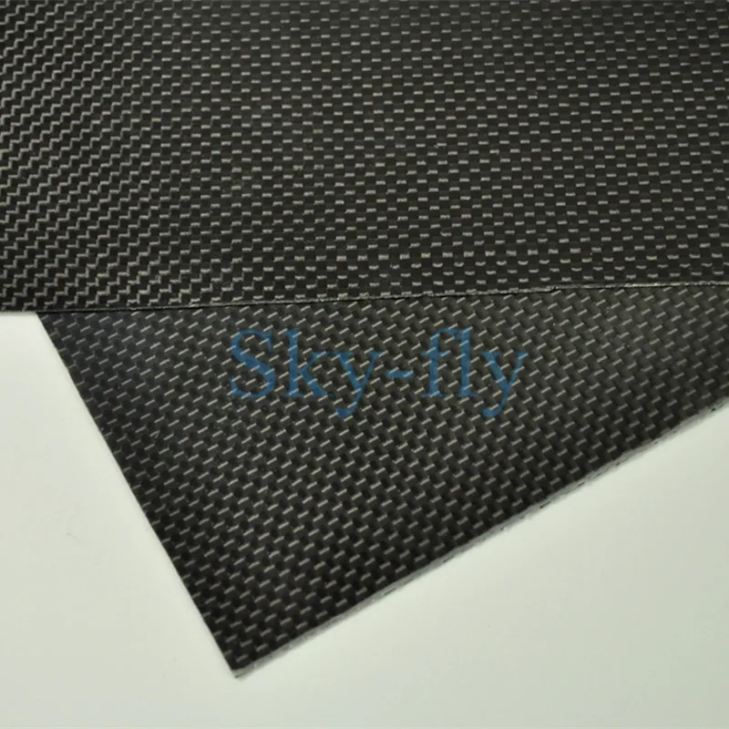 3K Ogljikovih Vlaken Ploščo Plošča Stanja Plaine Vezavi Sijajna Površina, 1mm Debeline Multi-velikost