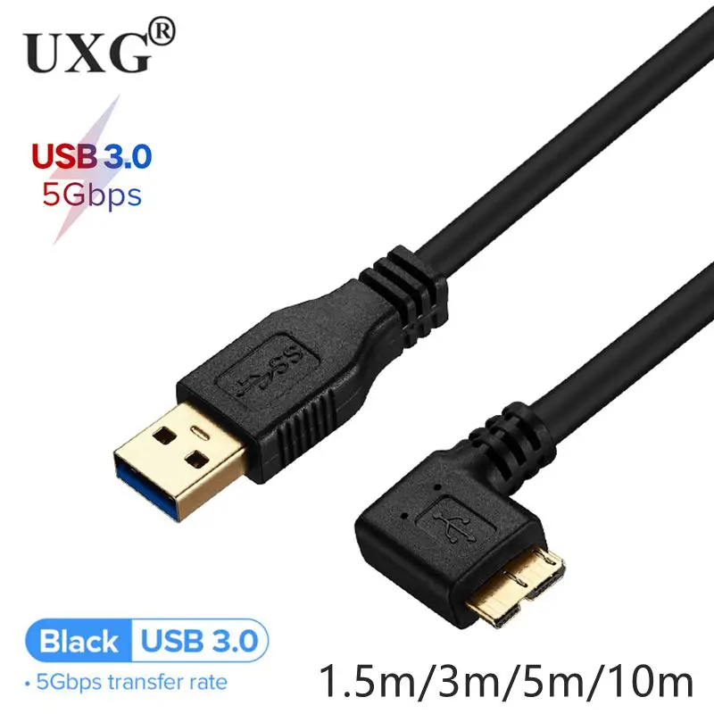 3M, 5M in 10M USB 3.1 Tip-C, USB 3.0 Micro B Kabel Moški Priključek za Hitro Sinhronizacijo Podatkov Kabel Za Macbook Zunanji Trdi Disk Fotoaparat