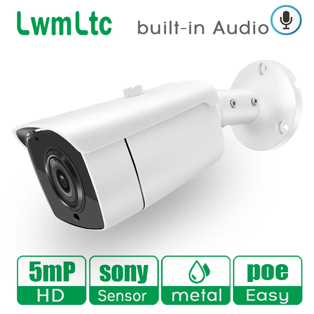 3MP 2MP 5MP IP Kamere, Avdio Bullet 1080p onvif prostem SONY IMX307 Nadzor IMX335 omrežja CMS XMEYE P2P Oblak