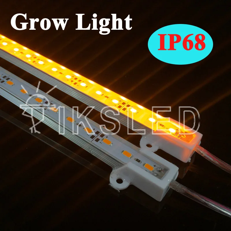 3pcs 50 cm/kos 5730 12V IP68 Vodotesen LED bar toga svetlobni trakovi rastejo luči Hydroponic Rastlin, cvetja LED gojenje rastlin raste