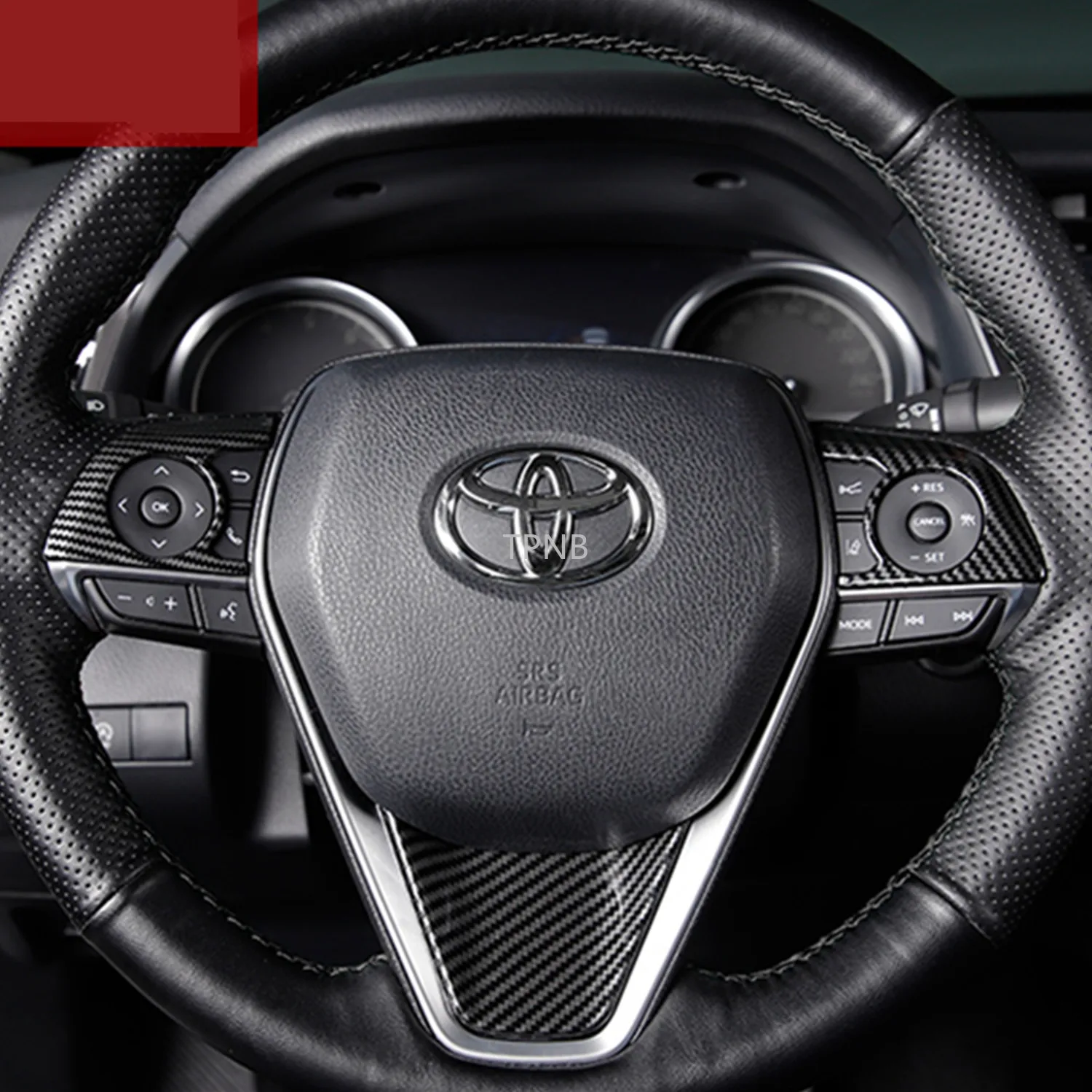 3PCS Volan Gumb Dekorativni Pokrov za Toyota Camry 2018 2019 8. Multimedia Dodatki