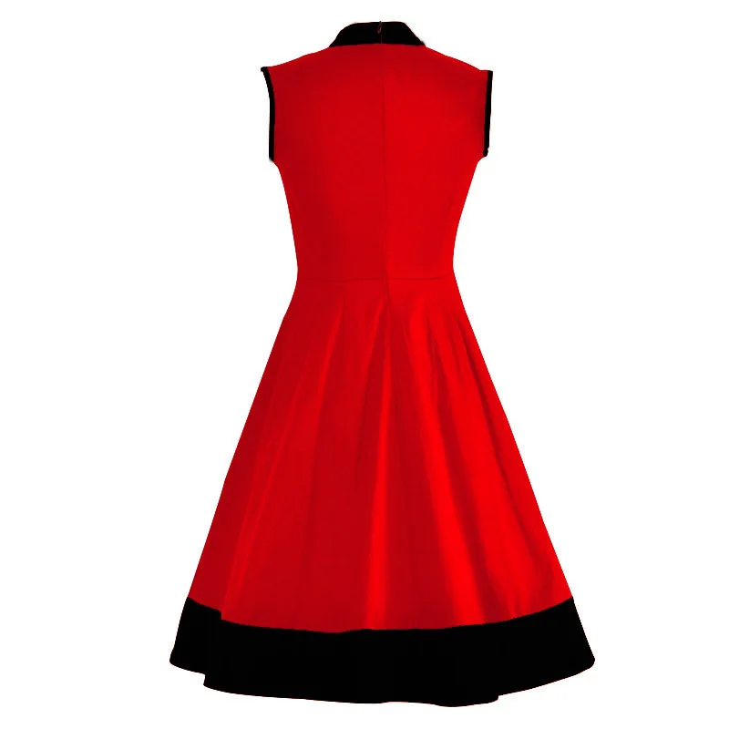 3XL 4XL Plus Velikost Ženske Oblačila Pin UP Vestidos Poletje Retro Priložnostne Stranka Haljo Rockabilly 50s, 60s Vintage Obleke
