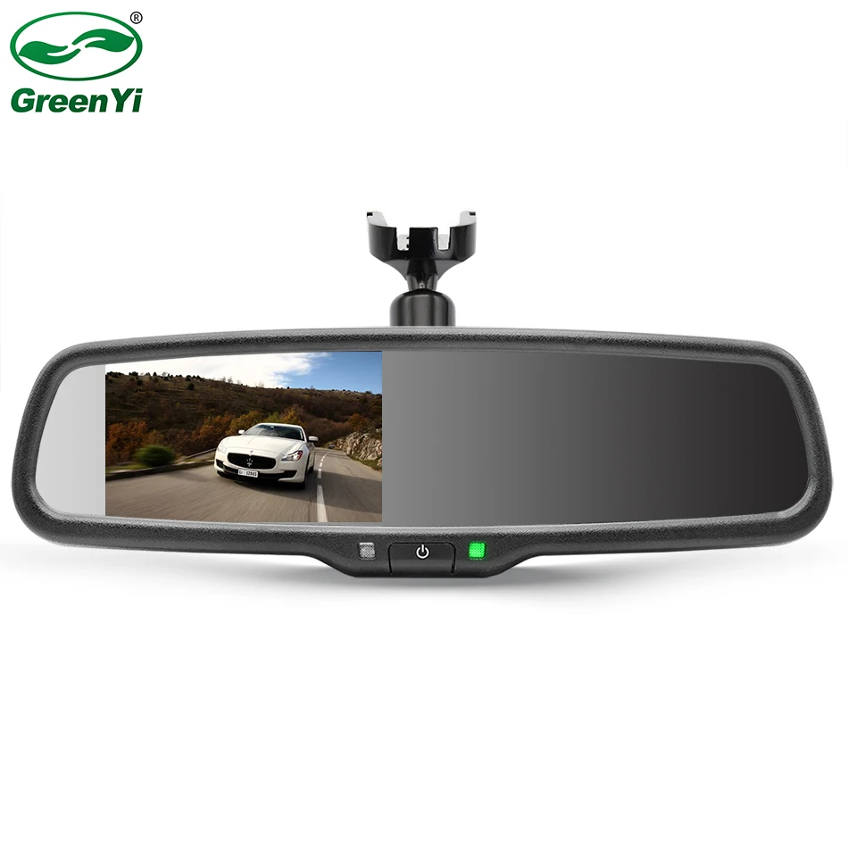 4.3 Palčni TFT LCD Avto vetrobranskega stekla Vzvratno Ogledalo Monitor Montažni Nosilec za Monitor S 2-KANALNI Video Vhod Za Parkiranje Pomoč