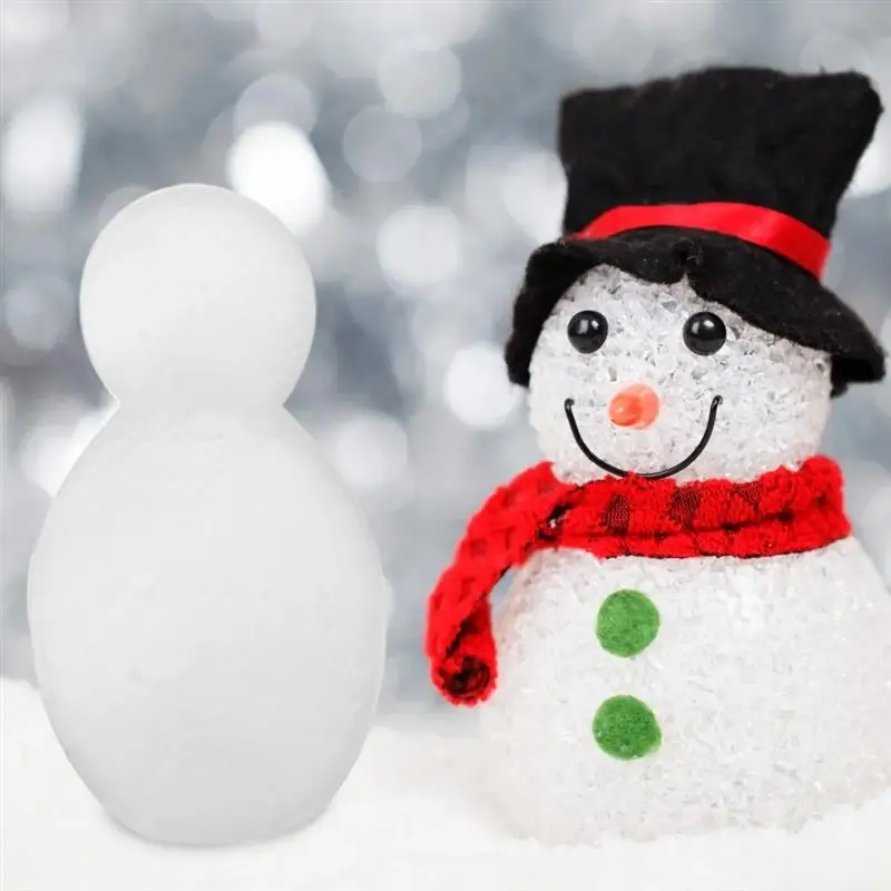 4 Kos Božič Bel Snežaka Obliko Plesni Polistirena Pene Stiropora Obrti