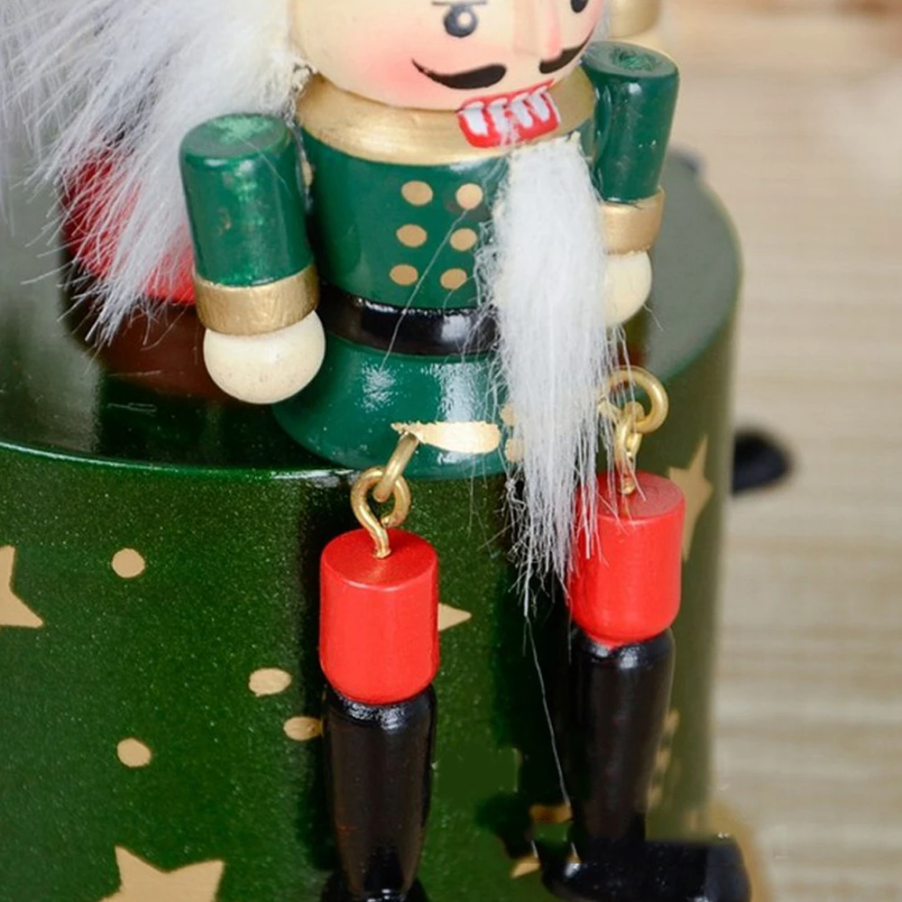 4 Nutcracker Vojak Lesena Lutka, Lutkovna Figurice Božični Dekor Otrok Otroci Darilo Urad Nutcracker Okraski Doma Dekoracijo