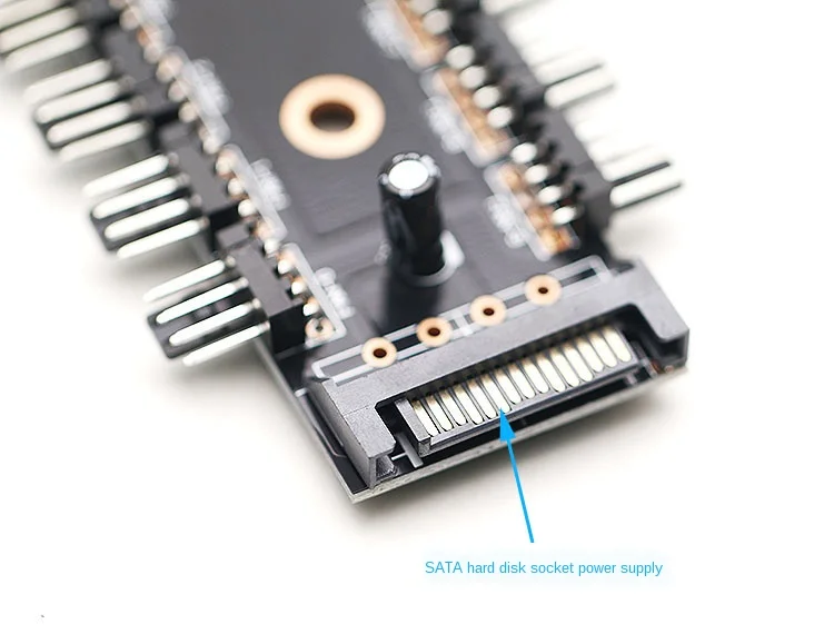4-Pin za Nadzor Hitrosti, Računalnik Ventilator Vozlišče je Lahko Povezano z 10-Način Napajanje Velikih 4D/Trdi Disk SATA Napajanje