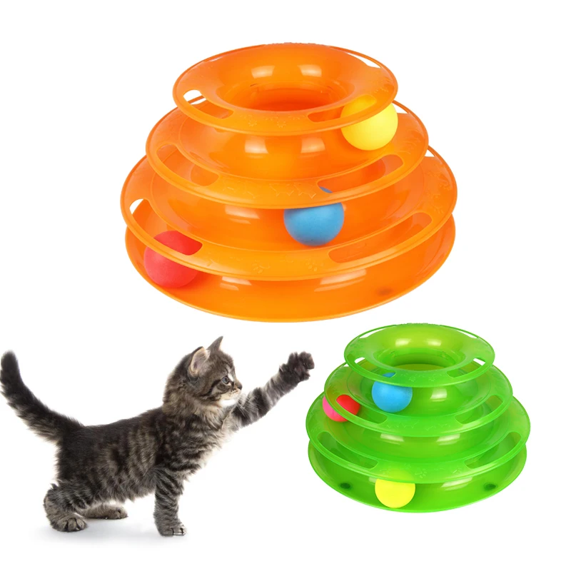4 Ravni Hišnih Mačk Igrača Smešno Tower Skladbe Disk Mačka Skladbe Igrače Usposabljanje Obveščevalnih Zabaviščni Ploščo Mačka Žogo Igrače Za Mačke Mucek