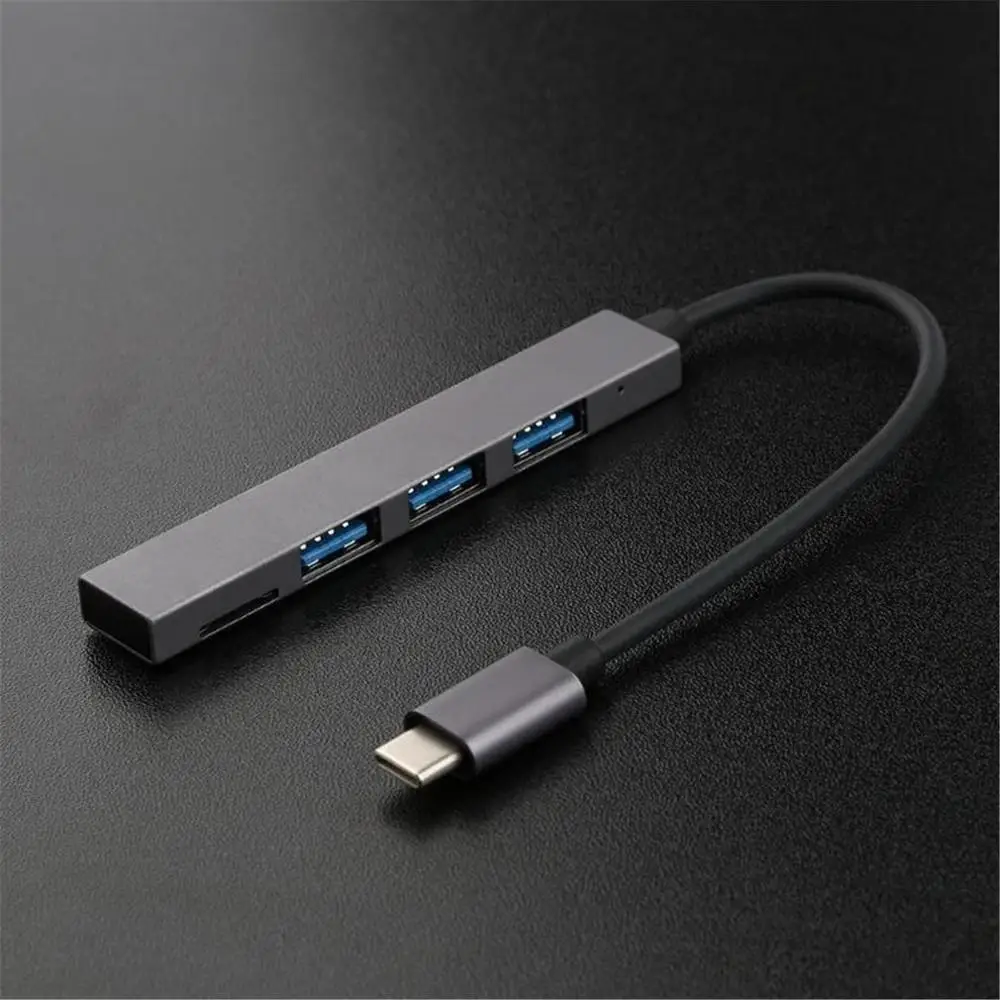 4 v 1 USB 3.1 Tip-C Zvezdišče USB 3.0 Magnezijeve Zlitine Središče s TF Režo za Bralnik medijskih kartic 3 Vrata za MacBook Pro/Zrak