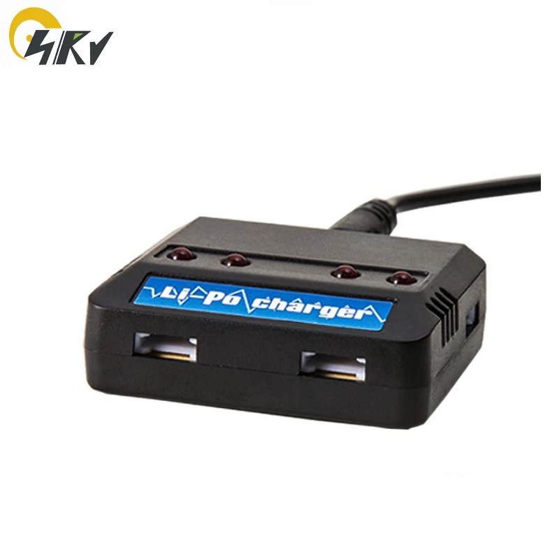 4 v 1 USB 4,2 V 5 polnilnik za 3,7 V RC Lipo baterije z XH2.54 USB kabel