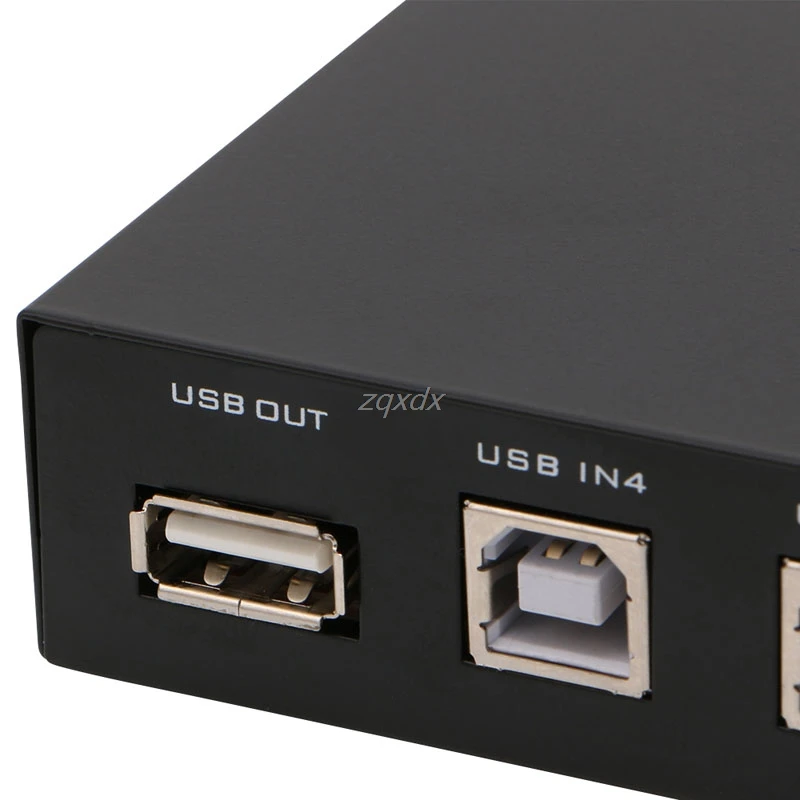 4 Vrata USB2.0 skupna raba Naprave Stikalo Preklopnik Adapter Polje Za RAČUNALNIK Skener Tiskalnik Spusti ladje