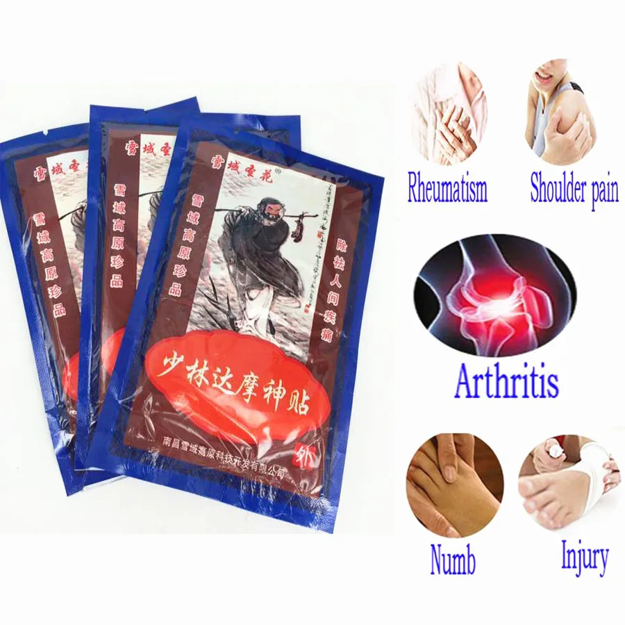 40 Kos / 5 Vrečke Zdravilnimi Mavca Shao lin Medicine Kolena lajšanje bolečin Lepilni Obliž Skupno Nazaj za Lajšanje Bolečin masaža Zdravilnimi