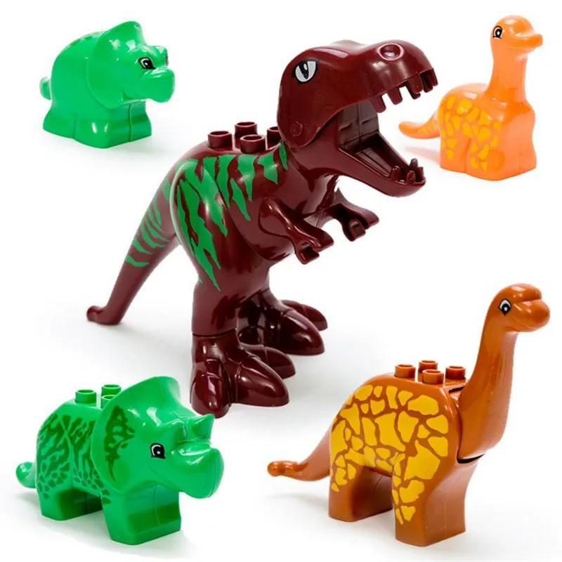 40 Kos/Veliko Dinozaver Svetu gradniki Določa Živali Jurassic Dinozavra Svet Model igrače Opeke Duploe Z Original Škatlo