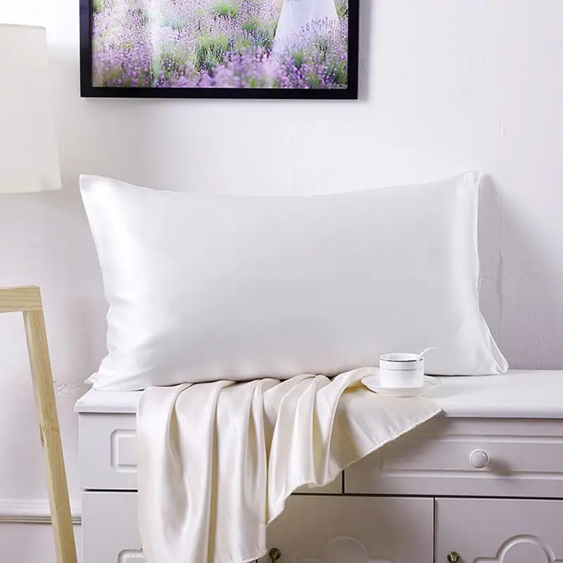 40 narave mulberry svile prevleke zadrgo pillowcases vzglavnik za zdravo 51x76cm temno zelena/bela doma hotel uporaba 1/2PC
