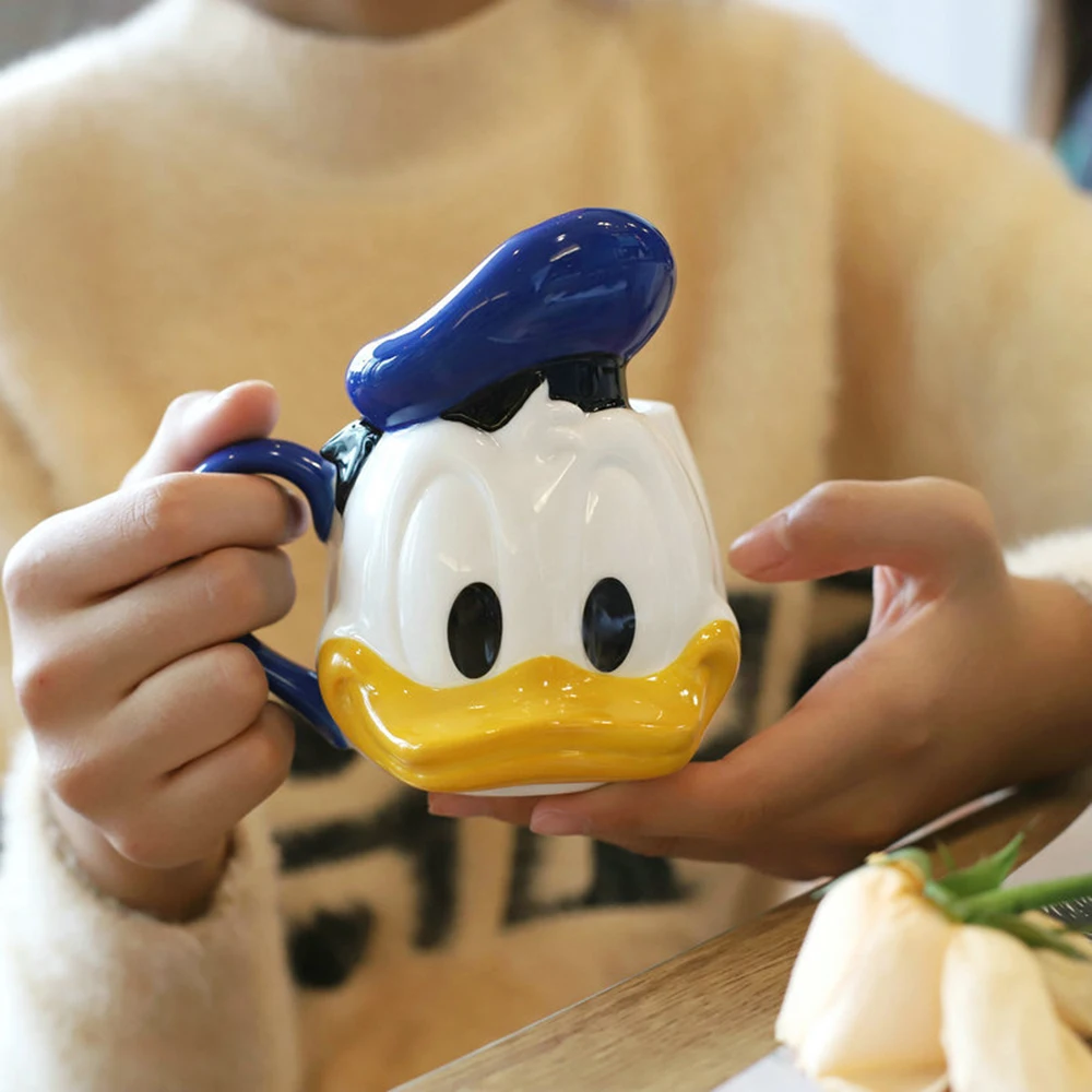 400 ml Disney Donald Duck Mickey Miške, Keramične Vode, Skodelico Mleka, Kave Vrč Home Office Zbirka Skodelice Ženske Dekle Ljubezen Nekaj Daril