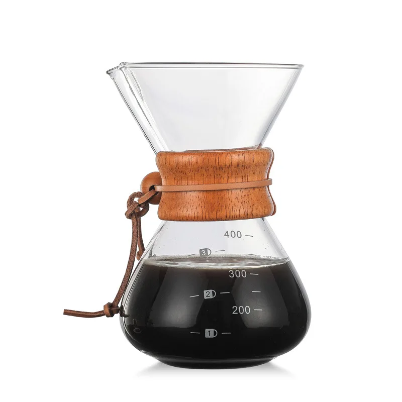 400 ml Kavo Pot, Steklo Visoke Temperature Odporen aparat za Kavo Espresso Kavo Pot, Pralni Filter iz Nerjavečega Jekla