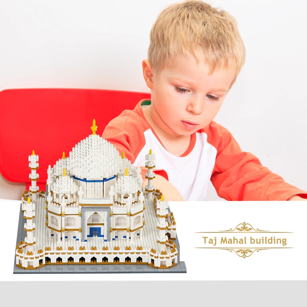 4019pcs/set Mini Bloki Svetovno Znane Arhitekture Taj Mahal 3D Model Stavbe, Bloki, Opeke Ustvarjalca Izobraževalne Igrače za Otroke