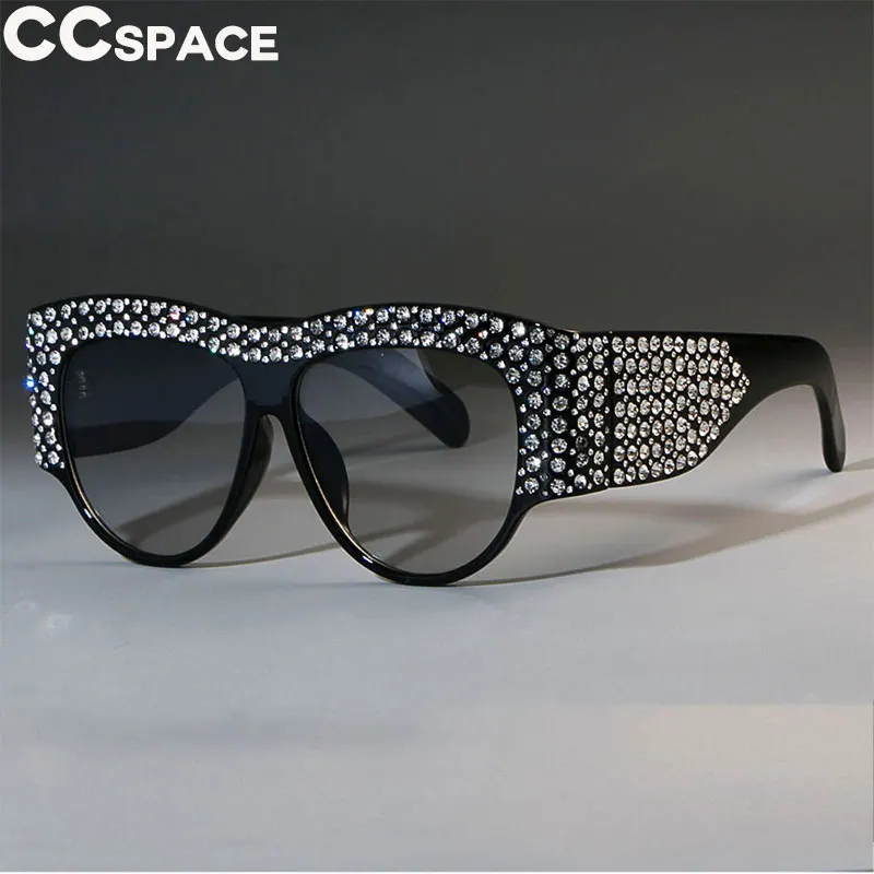 45482 Luksuzni Kvadratnih Sončna Očala Ženske Prevelik Nosorogovo Okvir Bling Diamond Očala Modni Odtenki