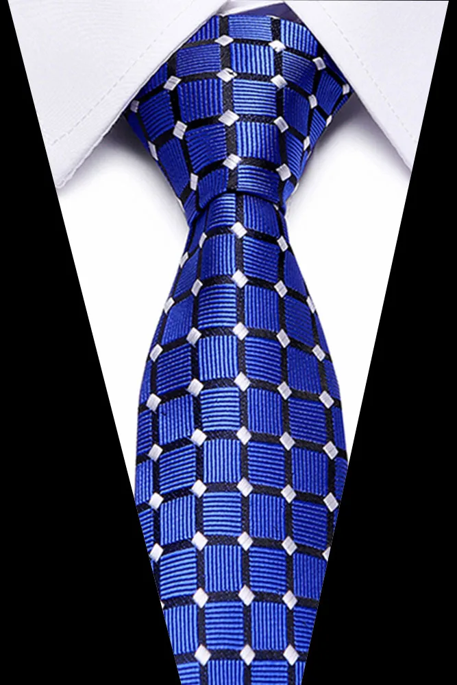 49 Barve Klasičnih 7.5 cm Kravato za Moške Svile Kravato Luksuzni Prugasta Slim Vezi za Moške, ki bo Ustrezala Cravat svate Kravatni