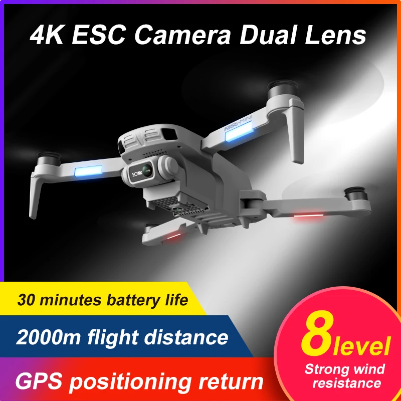 4DRC F8, GPS 5 g True HD 4K Fotoaparat Strokovno 2000m Slike Prenos Brushless Motor Zložljive Quadcopter RC Dron Darilo