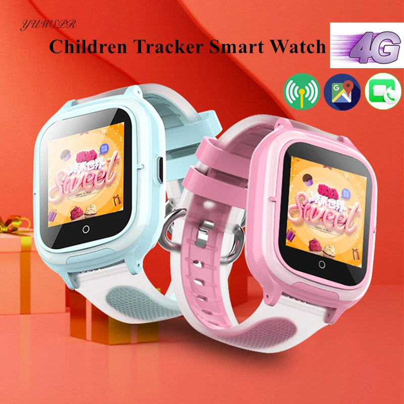 4G Otroci GPS Tracker Watch LBS WIFI Lokacije Oddaljeno Spremljanje Video Klic za Android IOS Nepremočljiva Otrok Pametna Ura DF55