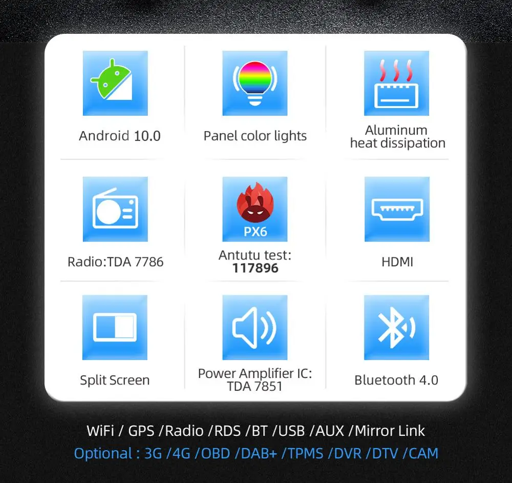 4GB+64GB Android 10 AVTO GPS Stereo Radio predvajalnik za Audi A3 8P 2003-2012 S3 2006-2012 RS3 Sportback 2011 WIFI, BT DSP