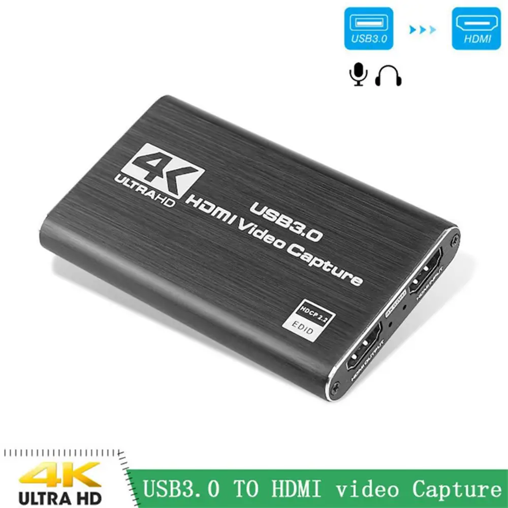 4K HDMI Video Igre Capture Card USB3.0 1080P Grabežljivac Ključ HDMI capture card za OBS in Posname Igre Capture Card Živo