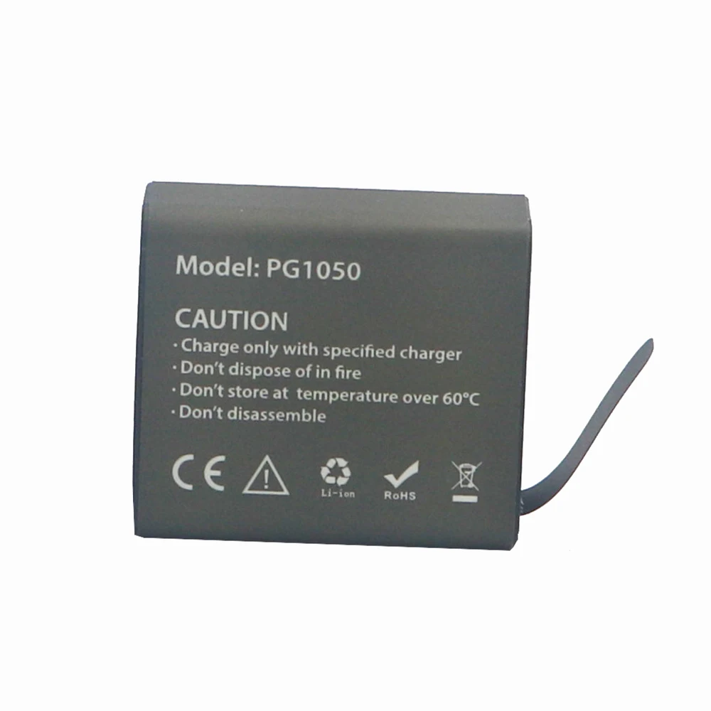 4Pcs PG1050 Polnilne Li-ion Rezervno Baterijo 1050mAh za Eken V8s H8 H9 H8R H9R H8 Pro Šport delovanje Fotoaparata Deli in Dodatki