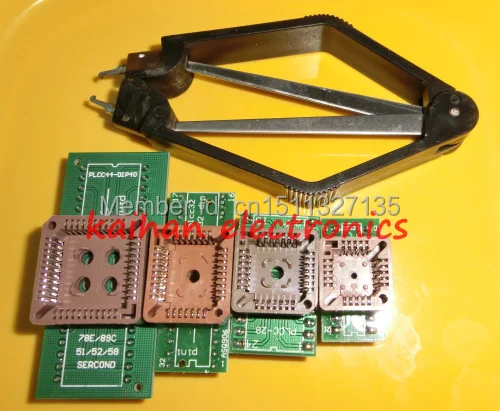 4pcs PLCC20 PLCC28 PLCC32 PLCC44 Programer Adapter Kit