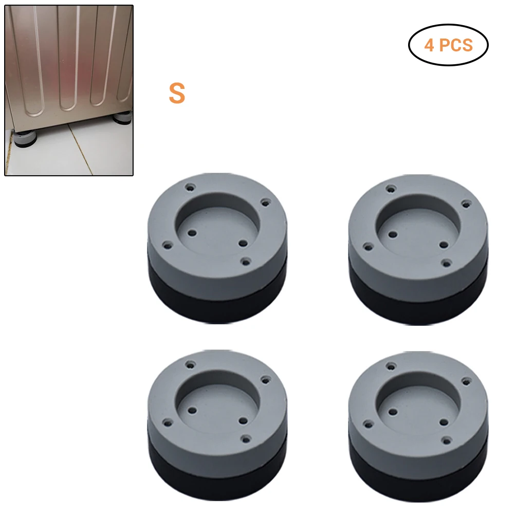 4pcs/set Anti-slip in Hrupa,-zmanjšanje Pralni stroj Noge Non-slip Preproge Hladilnik Anti-vibration Pad Kuhinja, Kopalnica, Mat