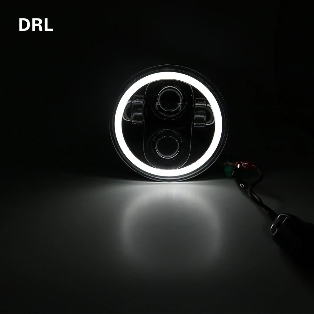 5.75 palčni Motornih LED Žarometi DRL Polno Halo Obroč 5 3/4
