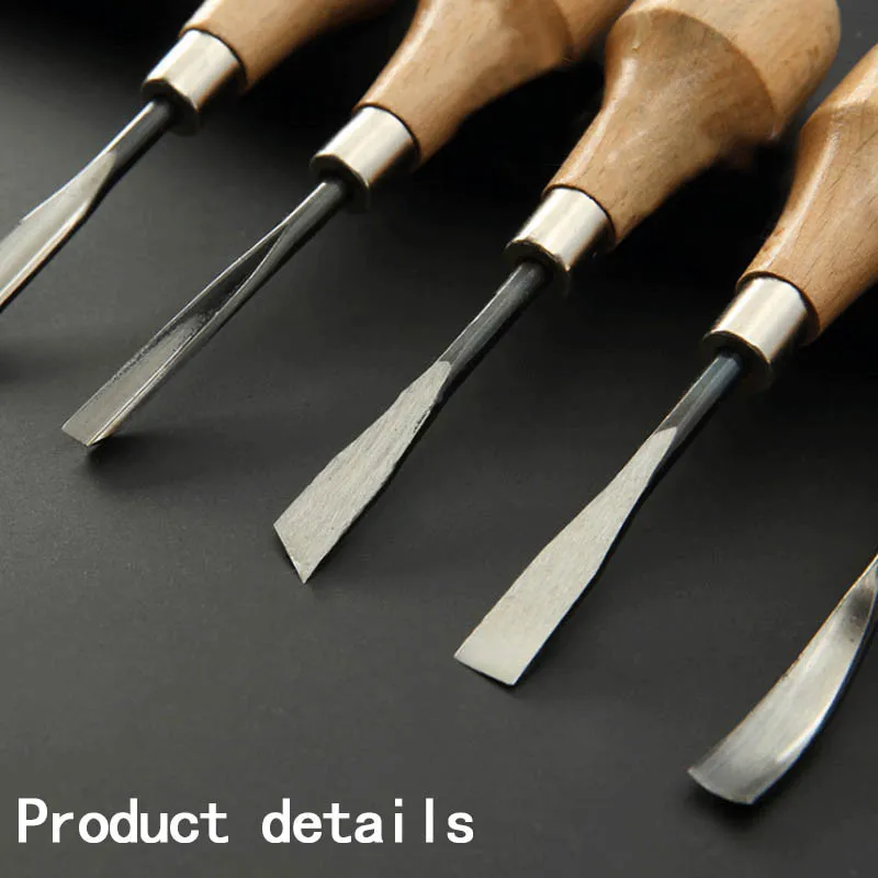 5-delni Set Lesa Carvinga Orodje Carving Nož Set Lesa Carving Nož Nastavite Ročno Carving Orodje Carving Nož^*